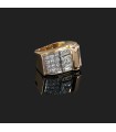 Bague or, platine et diamants