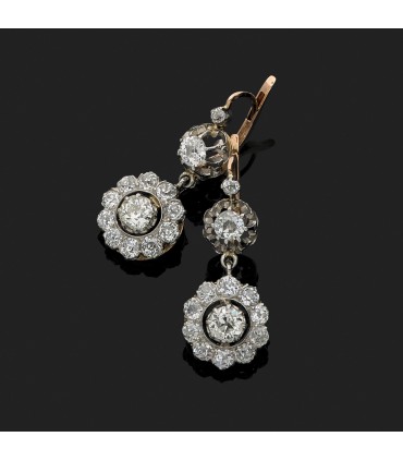 Boucles d’oreilles or et diamants