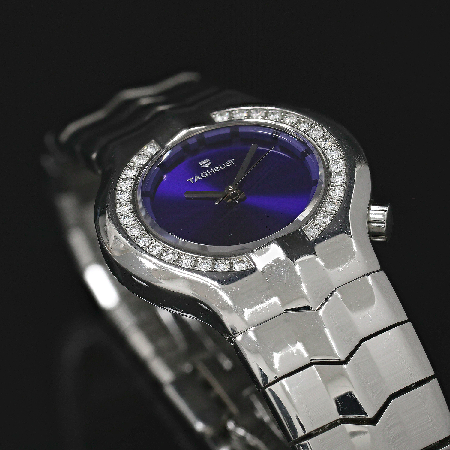 Tag Heuer Alter Ego diamonds and stainless steel watch