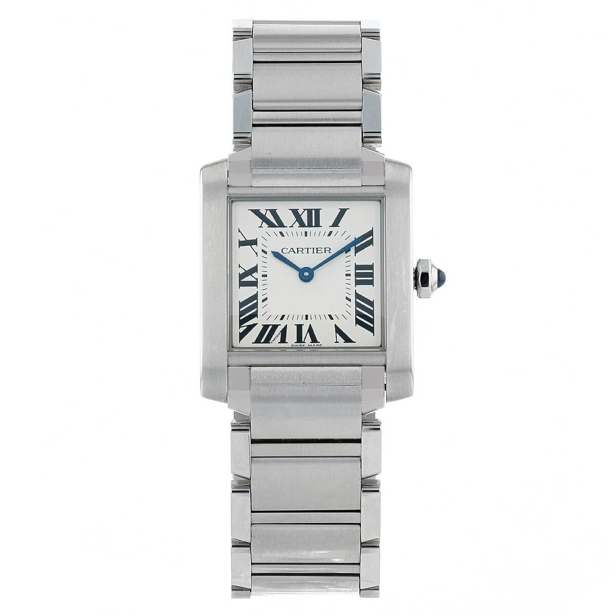 Cartier Tank Fran aise stainless steel watch